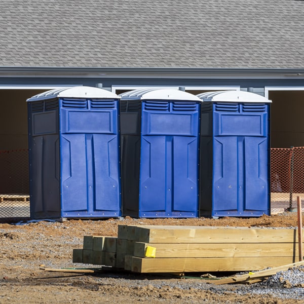 how often are the portable toilets cleaned and serviced during a rental period in Cactus